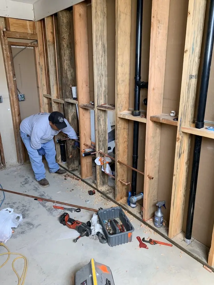 Commercial rough-in plumbing for Water Heater Replacement in Polkville